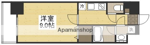 SOLANA HIGASHIFURUMATSU(1K/2階)の間取り写真