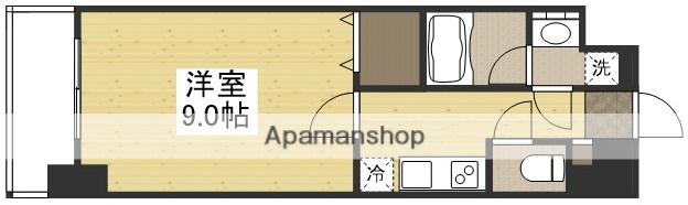 SOLANA HIGASHIFURUMATSU(1K/6階)の間取り写真