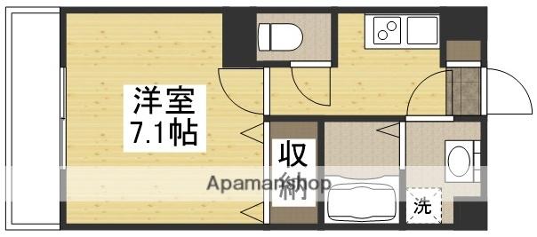 PRESTIGE SHIMADA(1K/1階)の間取り写真