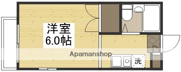 NATURE和氣(ワンルーム/2階)の間取り写真