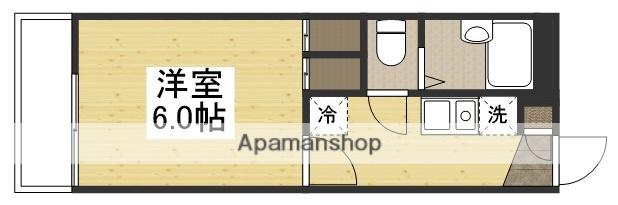 レーベンハイム中庄(1K/2階)の間取り写真