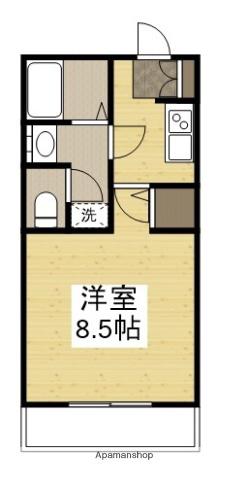 ハイムWAKE(1K/1階)の間取り写真