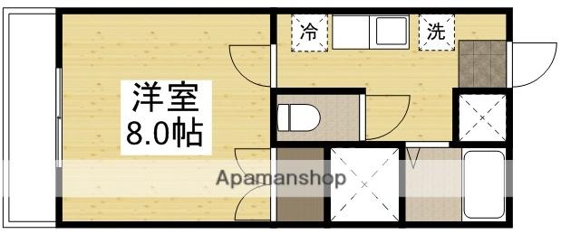 パルミラ江波(1K/7階)の間取り写真