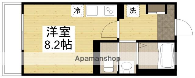 学南町マンション(ワンルーム/2階)の間取り写真