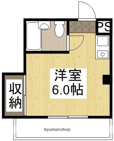 アルフォーレ(ワンルーム/3階)の間取り写真