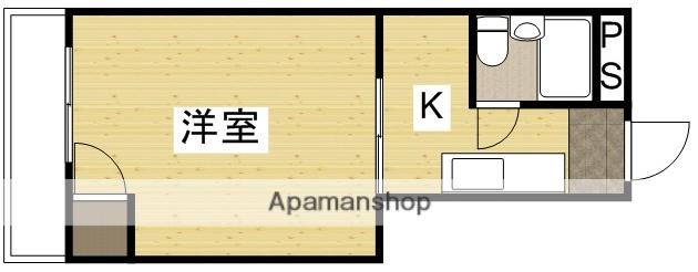 サンコーポ医大(1K/4階)の間取り写真