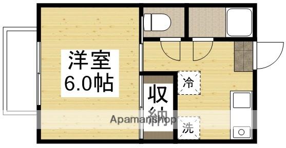 メゾン・デ・ソローニュ(1K/1階)の間取り写真