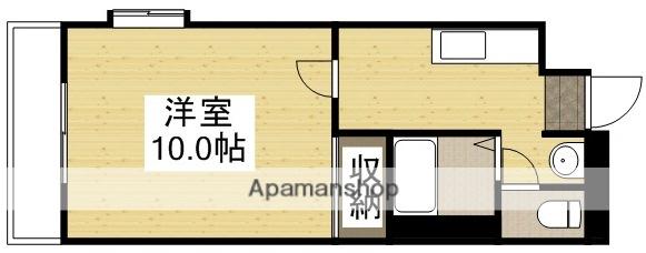 パルトネール東古松(1K/2階)の間取り写真