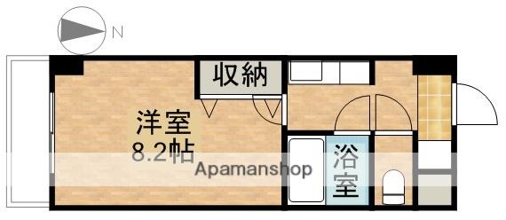 マローン京町(1K/8階)の間取り写真