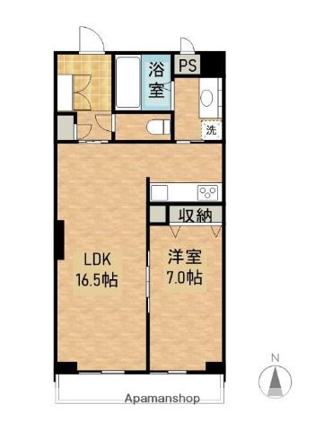 アルファステイツ平和町(1LDK/6階)の間取り写真