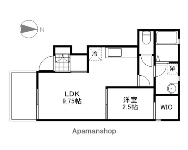 ボア・ラヴィーヌ E棟(1LDK/1階)の間取り写真