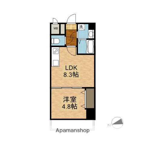 T-STYLE(1LDK/3階)の間取り写真