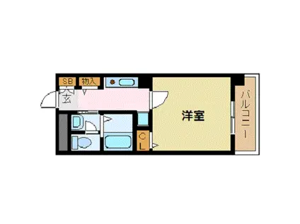 フィネス昭和町(1K/4階)の間取り写真
