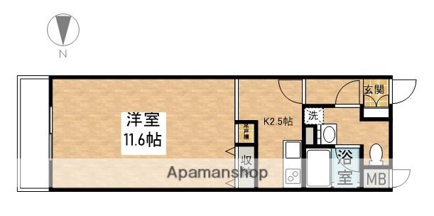 INITIA KUWADACHO(1K/9階)の間取り写真