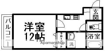 ルミナスライフ(1K/2階)の間取り写真