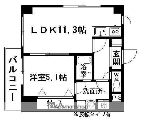 OWLSTYLE KANDACHO(1LDK/3階)の間取り写真