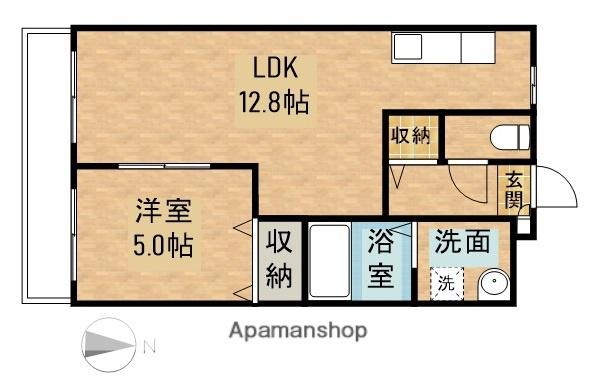 CASA TEN(1LDK/2階)の間取り写真