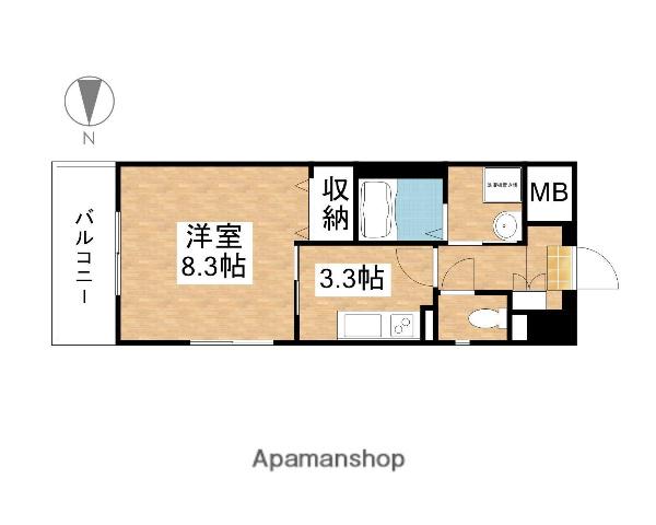 エスペサンサ奥田(1K/1階)の間取り写真