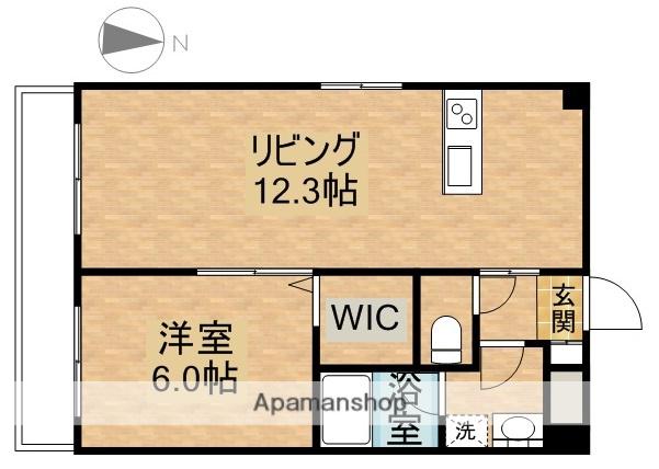 セゾンクレール(1LDK/4階)の間取り写真