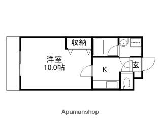 東古松S-1ビル(1K/1階)の間取り写真