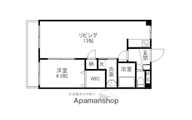 下中野 S-1ビル(1LDK/2階)の間取り写真