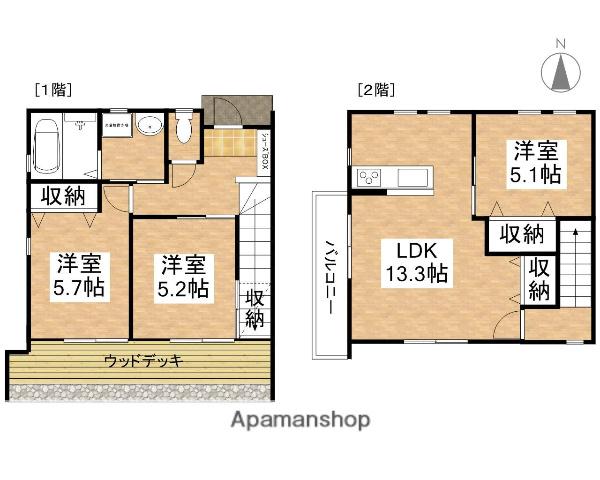 ＳＥＮＴＩＥＲＯ(3LDK)の間取り写真