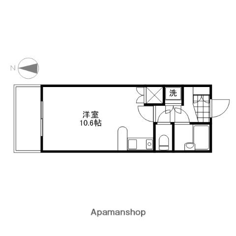 ダイアパレス東島田(ワンルーム/11階)の間取り写真