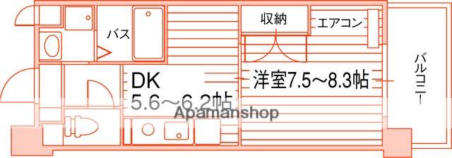 アトーレ野田(1DK/9階)の間取り写真