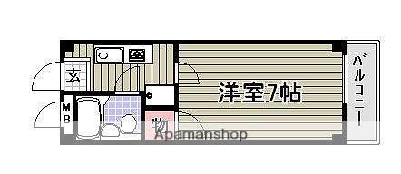 ノーブル伊島(1K/2階)の間取り写真