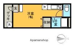 JA・MOOLO半田町(ワンルーム/1階)の間取り写真