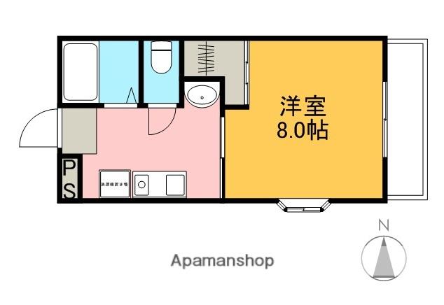 アークヴィラ(1K/4階)の間取り写真