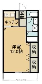 ピュア・レジデンスA&A(1K/1階)の間取り写真