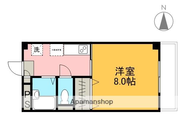 竹内ビル(1K/3階)の間取り写真