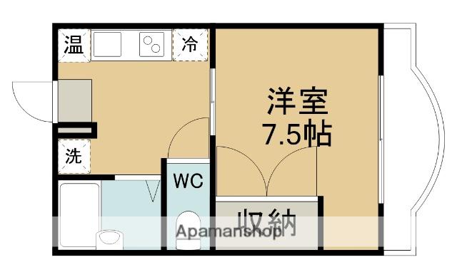 カーサアネイロマンション(1K/1階)の間取り写真