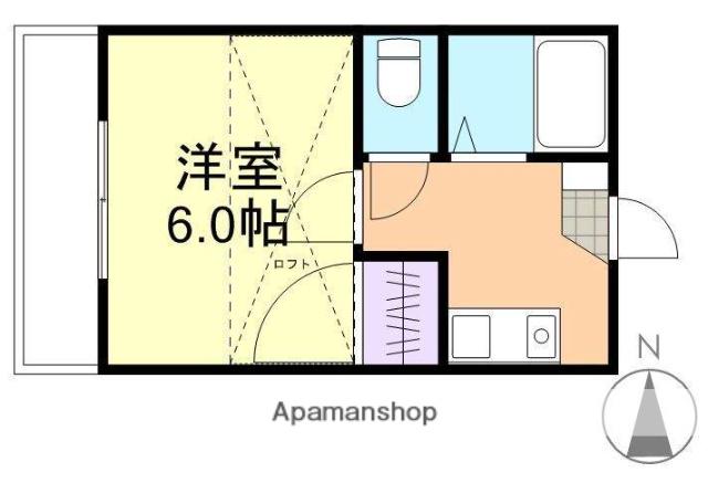 サンシャイン22(1K/1階)の間取り写真