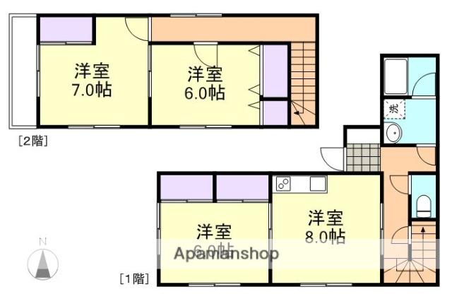 メゾウッド中原(3DK)の間取り写真