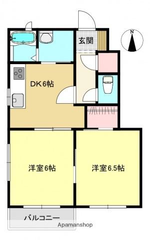 141-AKEBONO(2DK/1階)の間取り写真