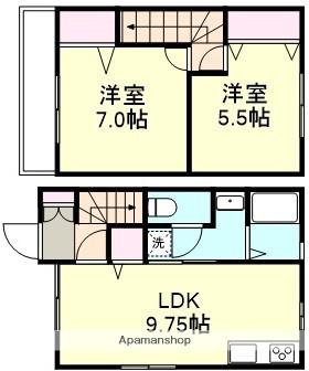 メゾンエスタ(2LDK)の間取り写真