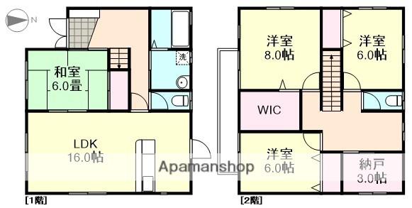 水島臨海鉄道 西富井駅 徒歩23分 2階建 築24年(4SLDK)の間取り写真