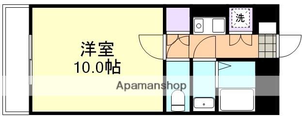 シティーガーデンオオヤマ(1K/2階)の間取り写真