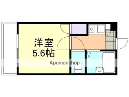 中島グリーンパレス(1K/1階)の間取り写真