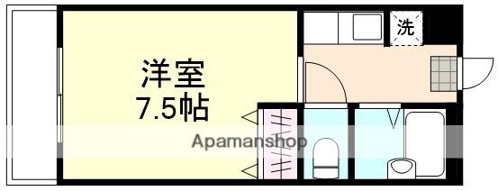 アモーレ福島(1K/2階)の間取り写真