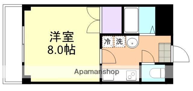 プリード倉敷(1K/5階)の間取り写真