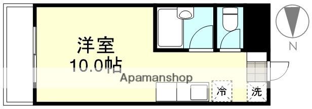 スズキフィックマンション(ワンルーム/2階)の間取り写真
