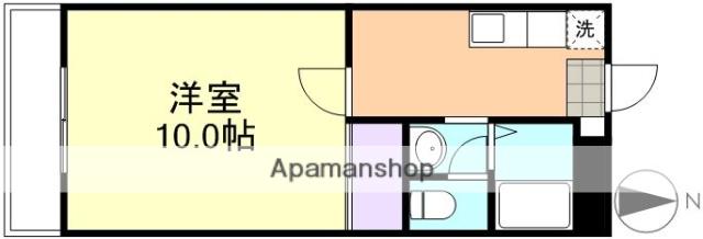 ロイヤルパレス船穂(1K/3階)の間取り写真