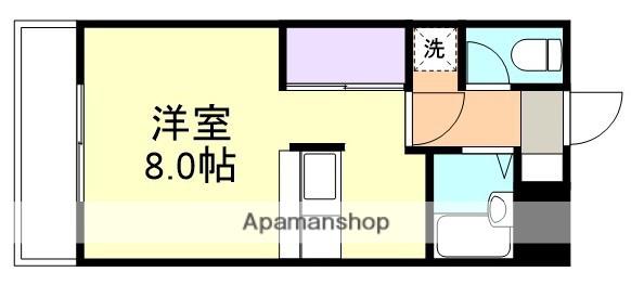 プレアール笹沖(ワンルーム/2階)の間取り写真
