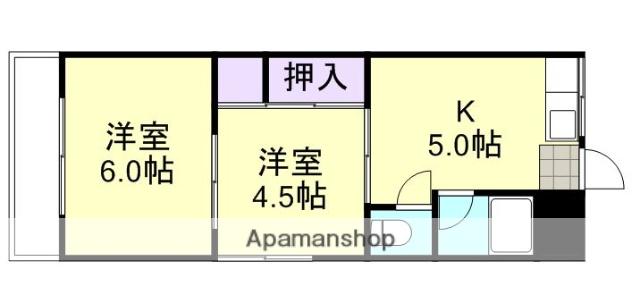 旭コーポA棟(2K/2階)の間取り写真