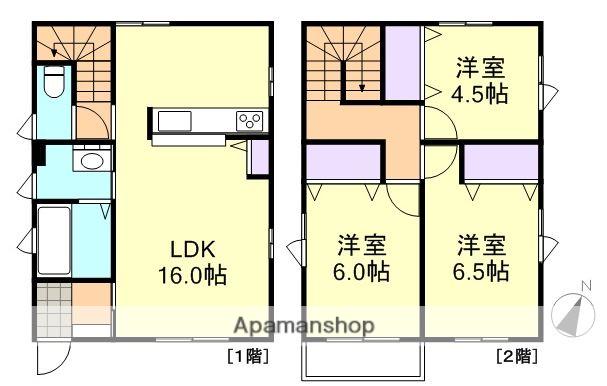 水島臨海鉄道 球場前駅(岡山) 徒歩19分 2階建 築13年(3LDK)の間取り写真