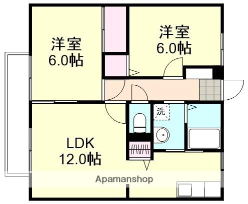 サンエクセル(2LDK/1階)の間取り写真