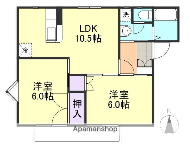 NOA HOUSE(2LDK/1階)の間取り写真